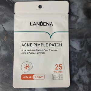 Гідроколоїдні патчі від прищів та вугрів проти акне денні Lanbena Acne Pimple Patch