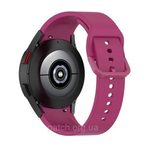 Змінний силіконовий ремінець для Samsung Galaxy Watch 4 40 mm / Classic 42 mm / 44 mm / Classic 46 mm Бордовий