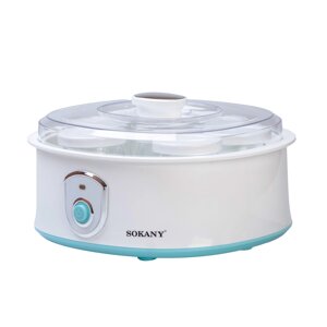 Йогуртниця електрична Sokany Yogurt Maker з баночками і таймером