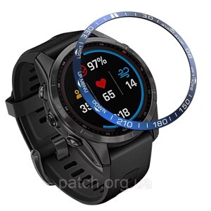 Захист на безель для смарт-годинника Garmin Fenix 7S Синій