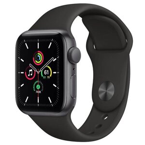 Смарт-годинник Apple Watch SE GPS 40mm Space Gray Aluminum Case w. Black Sport B. (MYDP2)