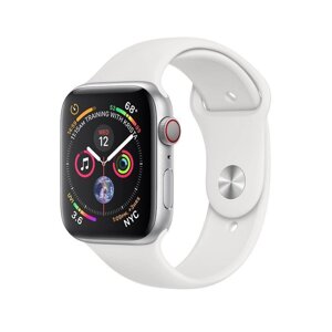 Смарт-годинник Apple Watch Series 4 GPS + LTE 44mm Aluminum Case w. White Sport B. (MTUU2)