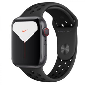 Смарт-годинник Apple Watch Series 5 GPS + LTE 44mm Space Gray Aluminum w. Anthracite/Black Nike Sport Band (MX3A2/MX3F2)