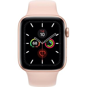 Смарт-годинник Apple Watch Series 5 LTE 44mm Gold Aluminum w. Pink Sand b. Gold Aluminum (MWW02)