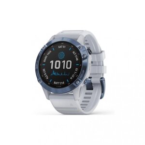 Смарт-годинник Garmin Fenix 6 Pro Solar Edition Mineral Blue with Whitestone Band (010-02410-19/18)