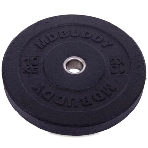Бляхи (дискі) бамперні для кросфіту Zelart Bumper Plates TA-2676-10 51м 10кг чорний