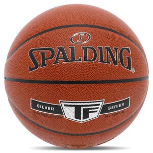 М'яч баскетбольний Composite Leather SPALDING TF SILVER 76859Y No7 жовтогарячий