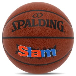 М'яч баскетбольний PU SPALDING SLAM 76886Y No7 коричневий