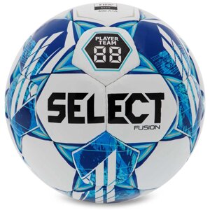 М'яч футбольний SELECT FUSION V23 No5 білий-синій