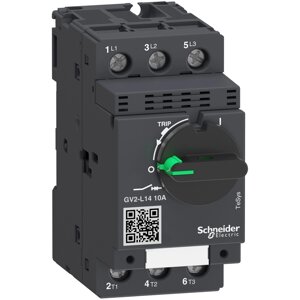 GV2L16 Автоматичний вимикач із магнітним розчіплювачем 14A Schneider Electric