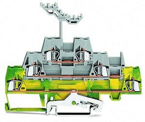Wago 280-557 Трирівневі клеми; Клеми з заземленням провідника / прохідні на Din-рейку 2,5 мм2