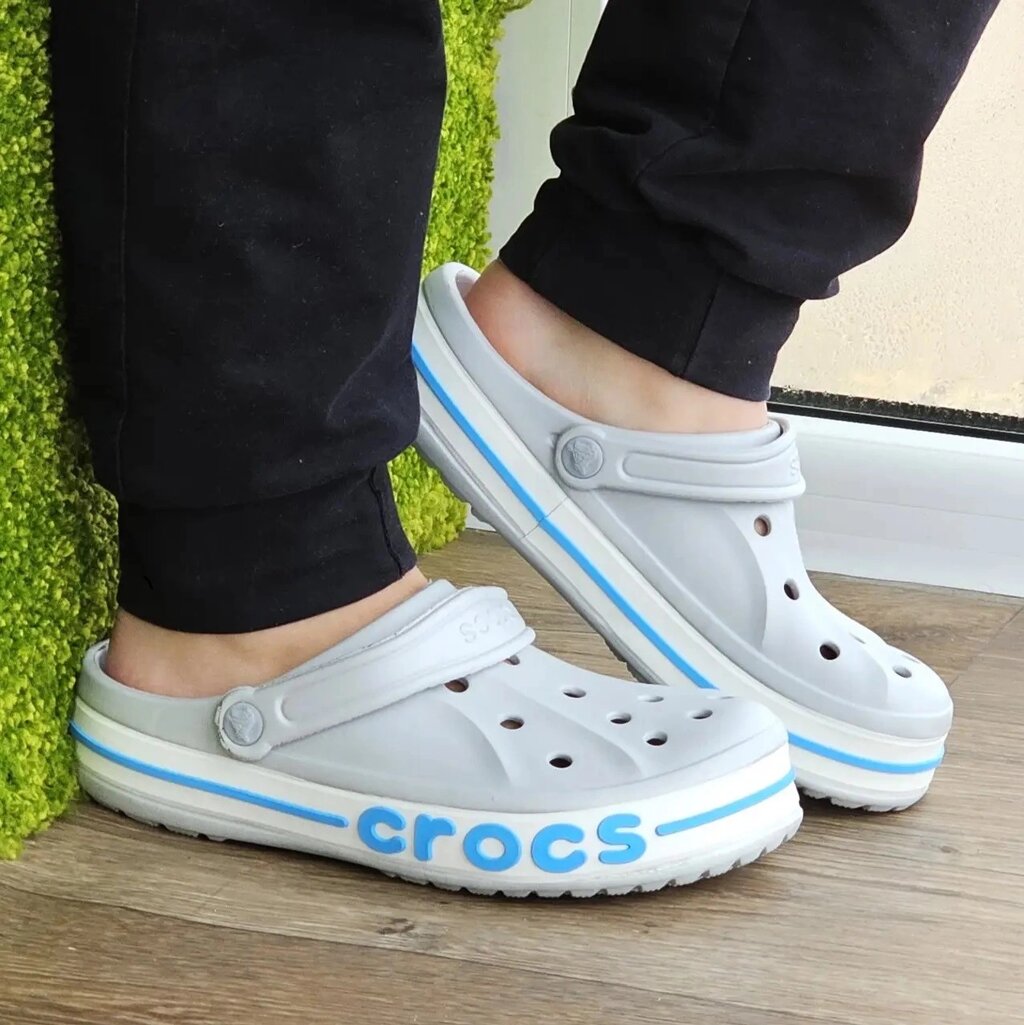 Крокси Сірі капці CROC$ Шльопанці Чоловічі Жіночі (розміри: 39,40,41,42,43) від компанії Вигідно - фото 1