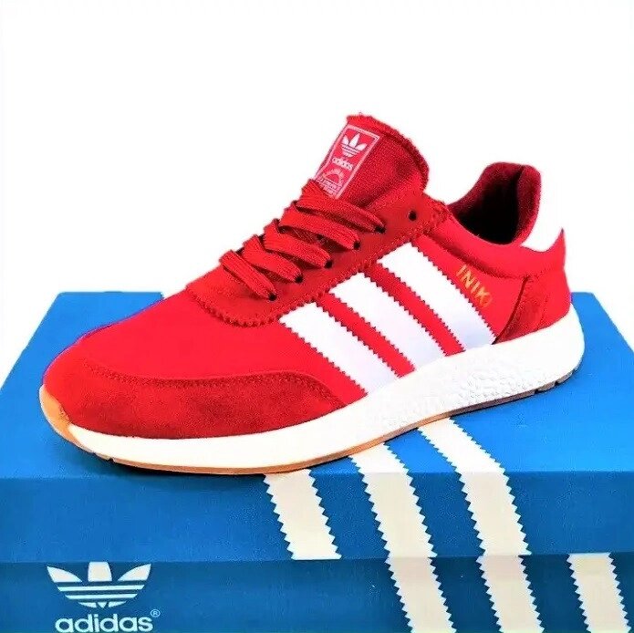 Кросівки Ad! das Iniki Runner Boost Червоні жіночі Адідас (розміри: 38) Відео Огляд від компанії Вигідно - фото 1