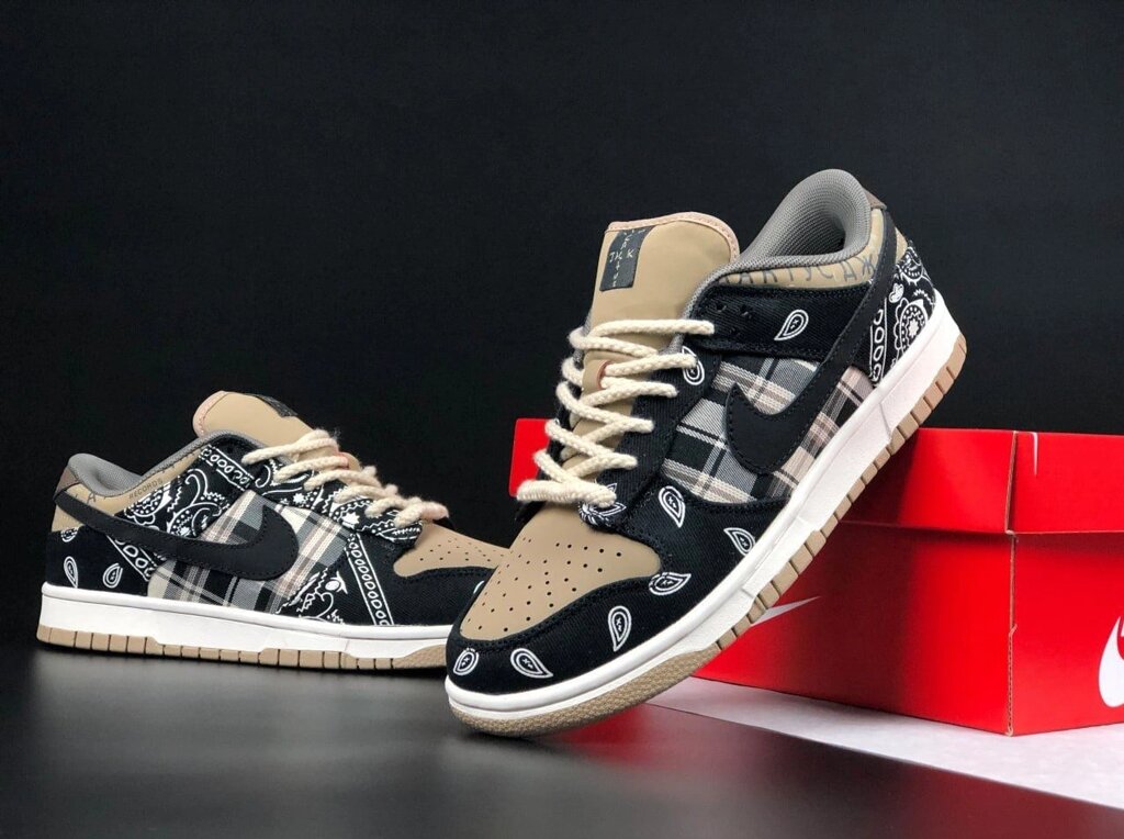 Кросівки жіночі Nike SB Dunk Low Travis Scott, кеди Найк повсякденні від компанії Вигідно - фото 1