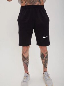 Чоловічі шорти трикотажні Nike чорні, спортивні повсякденні Найк (Розміри XS, S, M, L, X, L, XXL)