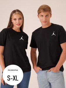 Футболка Jordan унісекс чорна бавовна Джордан (розміри M, L, XL, XXL)