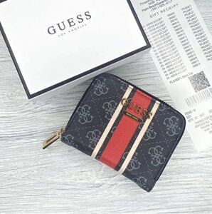 Жіночий маленький гаманець Guess сірий, брендовий фірмовий жіночий гаманець для грошей на подарунок