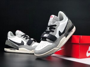 Кросівки Nike Jordan Legacy 312 Low чоловічі сірі з білим, повсякденні кросівки Найк Джордан