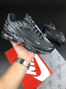 Чоловічі кросівки Nike Air Max Plus TN чорні, кроси Найк із балоном повсякденні весна-осінь