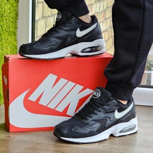 Чоловічі Чорні Кросівки N! ke 90 Air Max 2 Шкіряні Найки для бігу (розміри: 41,42,43,44,45) Відео Огляд 94-2