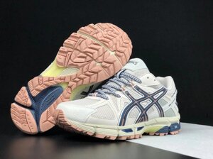 Чоловічі кросівки Asics Gel Kahana 8 бежеві із синім, кроси легкі демісезонні повсякденні та для спорту