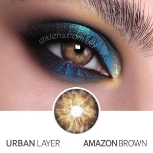 Кольорові контактні лінзи Urban Layer Amazon Brown