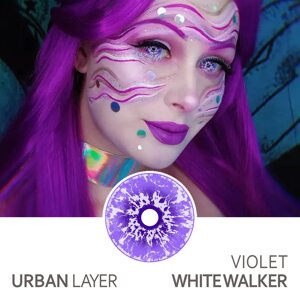 Кольорові контактні лінзи Urban Layer White Walker Violet
