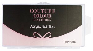 Формы для наращивания ногтей силиконовые Couture Color Acrylic Nail Tips 100 шт (11228Gu)