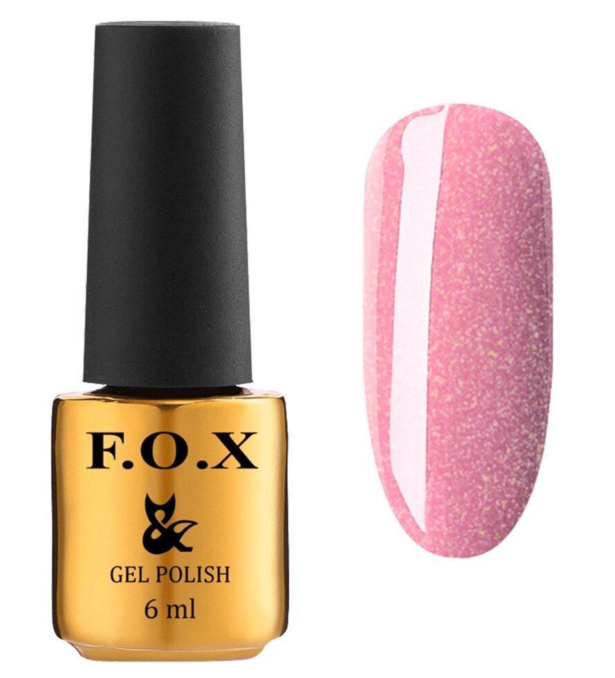 Гель-лак для ногтей FOX Dolls №571 Пастельно-розовый с разноцветным шиммером 6 мл (13550Gu) ##от компании## SNAIL - ##фото## 1