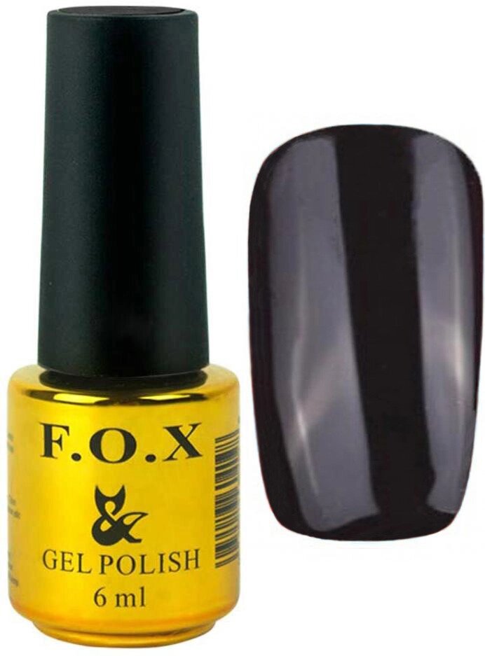 Гель-лак для ногтей FOX №002 Черный 6 мл (3421Gu) ##от компании## SNAIL - ##фото## 1