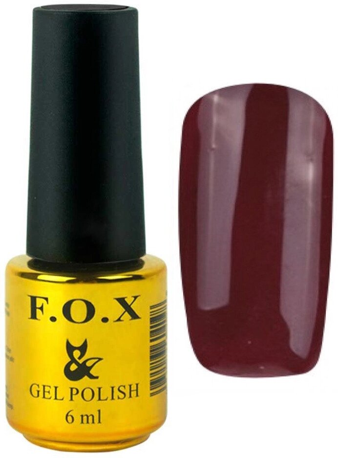 Гель-лак для ногтей FOX №408 Бордовый 6 мл (9007Gu) ##от компании## SNAIL - ##фото## 1