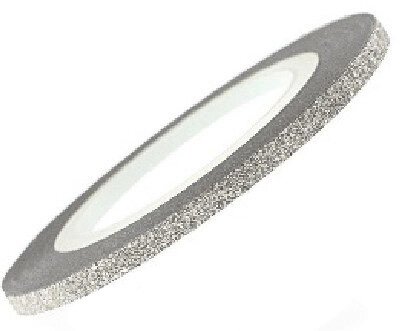 Голографическая полоска для ногтей ANVI 2 мм серебряная с блестками (10862Gu) ##от компании## SNAIL - ##фото## 1
