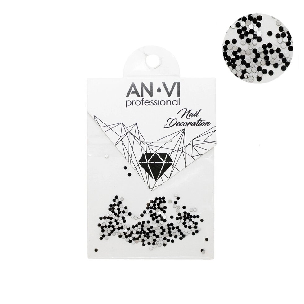 Камни Сваровски ANVI PIXI №4 черные 200 шт  (901Gu) ##от компании## SNAIL - ##фото## 1