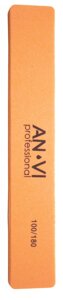 Баф для полировки ногтей ANVI Professional оранжевый 100/180 (13383Gu)
