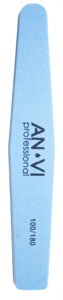 Баф для полировки ногтей ANVI Professional синий ромб 100/180 (13386Gu)
