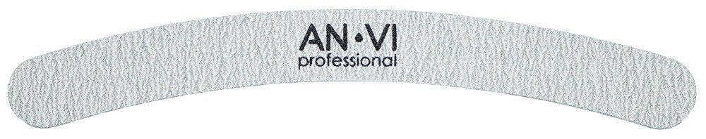 Пилочка для нігтів ANVI Professional сіра банан 180/240 від компанії SNAIL - фото 1