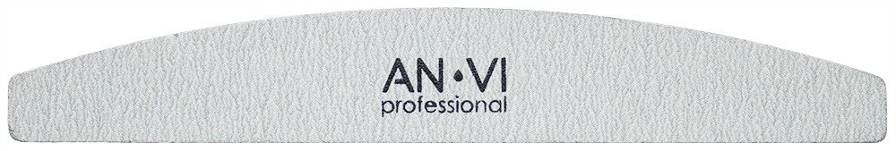 Пилочка для ногтей ANVI Professional серая полукруглая 180/240 (9589Gu) от компании SNAIL - фото 1