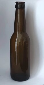 Пляшка коричнева 330 мл з кришкою