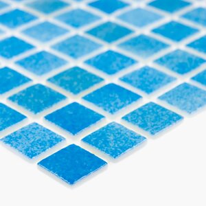 Мозаїка PW25202 SKY BLUE облицювальна блакитна з присипкою скляна для ванної, душової, кухні