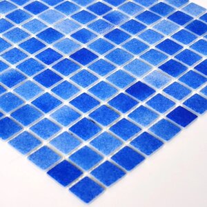 Мозаїка PW25203 BLUE синя з присипкою для ванної, душової, кухні