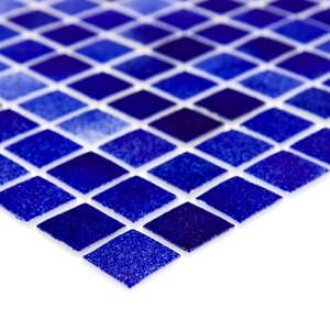 Мозаїка PW25204 COBALT синя облицювальна скляна з присипкою для ванної, душової, кухні