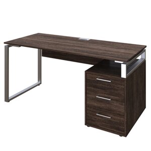 Офісний письмовий стіл Loft Details L160 венге вінтаж з царгою