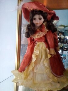 Порцелянова лялька, сувенірна, коллекціонная. 42 см. Ексклюзив .