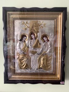 Ікона "Свята Трійця", позолота, посріблення. Харків