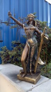 Статуетка Феміда ", BOGACHO. Ексклюзив. Мармурова крихта. Висота 42 см.