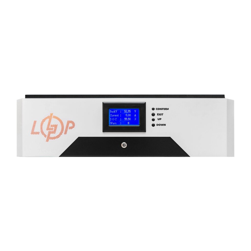 Акумулятор LP LiFePO4 51,2V - 280 Ah (14336Wh) (BMS 200A/200А) метал F LCD Smart BT Seplos від компанії Krop Control - фото 1