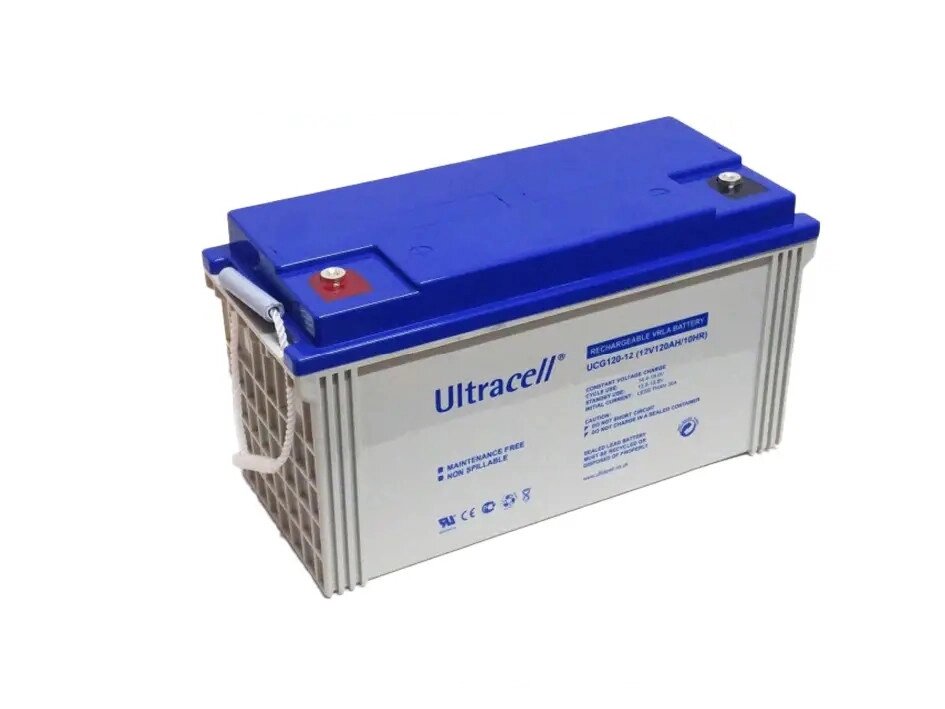 Акумулятор Ultracell UCG120-12 12 V 120 Ah GEL (гелевий, напруга 12 В, ємність 120 А/год) від компанії Krop Control - фото 1