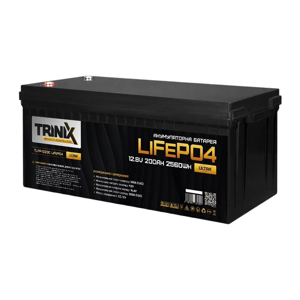 Акумуляторна батарея літій-залізо-фосфатна 12.8В 200Аг Trinix TLFP-12200 Ultra LiFePO4 від компанії Krop Control - фото 1