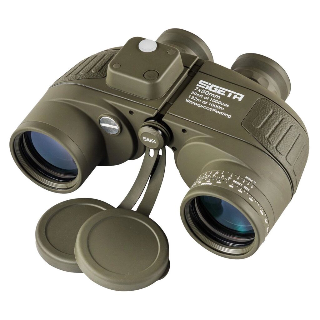 Бінокль SIGETA Admiral 7x50 Military floating/compass/reticle морський від компанії Krop Control - фото 1