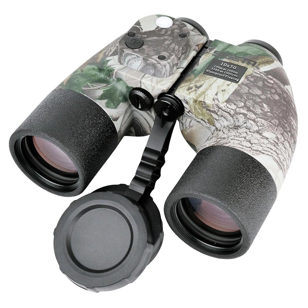 Бінокль SIGETA General 10x50 Camo floating/compass/reticle морський від компанії Krop Control - фото 1